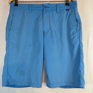 Travis‎ Mathew Shorts Mens 32 Blue Flat Front Performance Golf Athletic